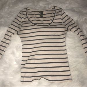 Forever 21 striped crop top
